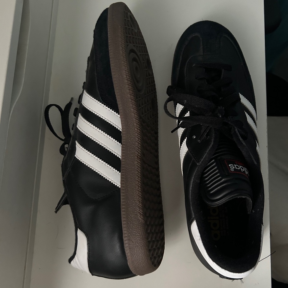 Men’s adidas sambas black and white size 12